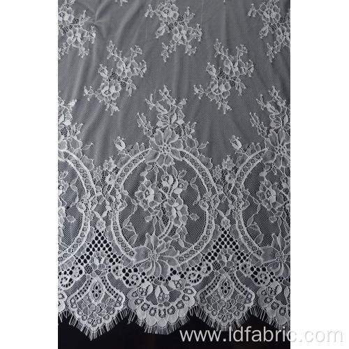 100% Nylon Panel Lace Fabric Design-E